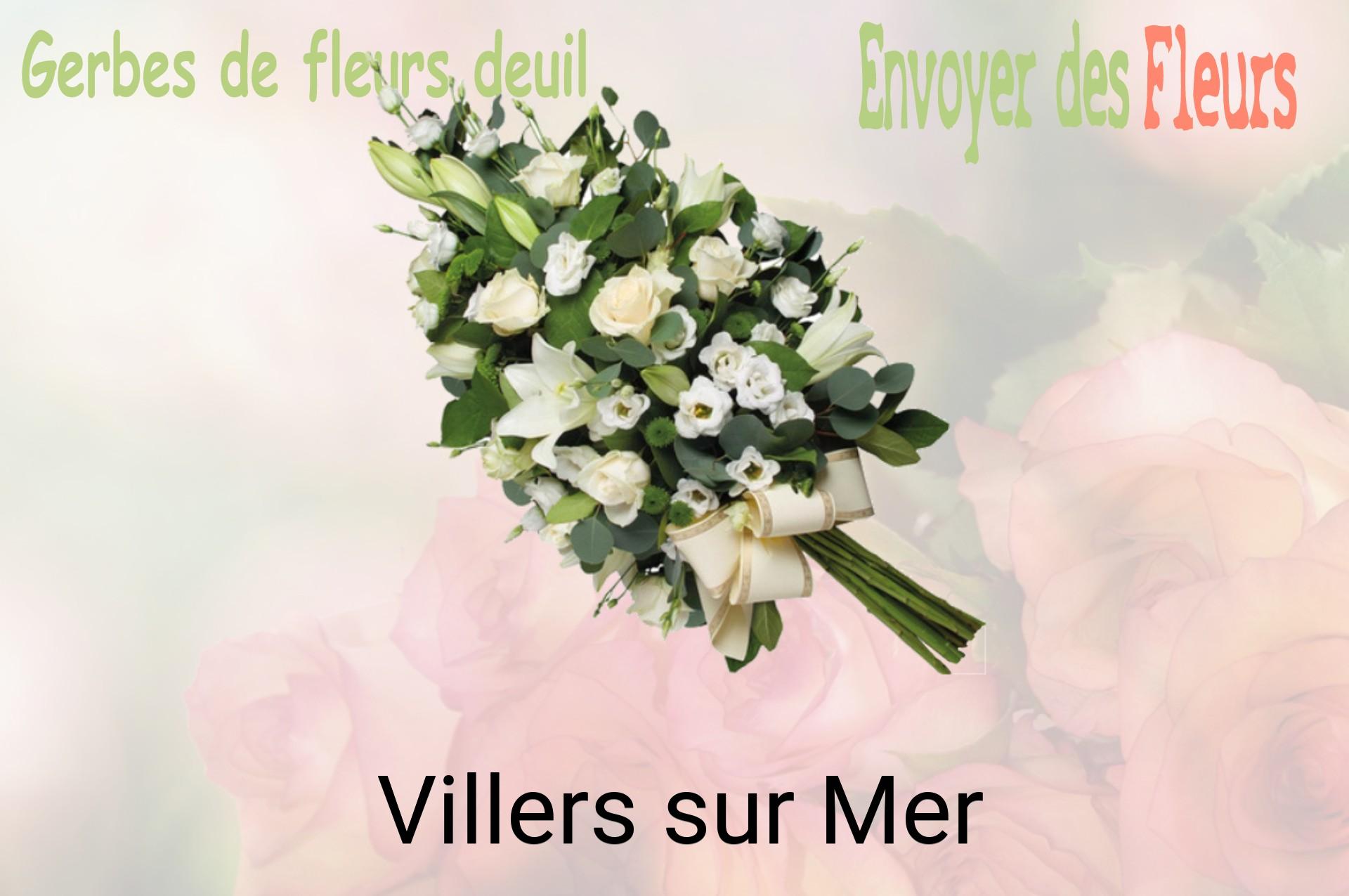 Gerbe de fleurs de deuil livrée à Villers-sur-Mer